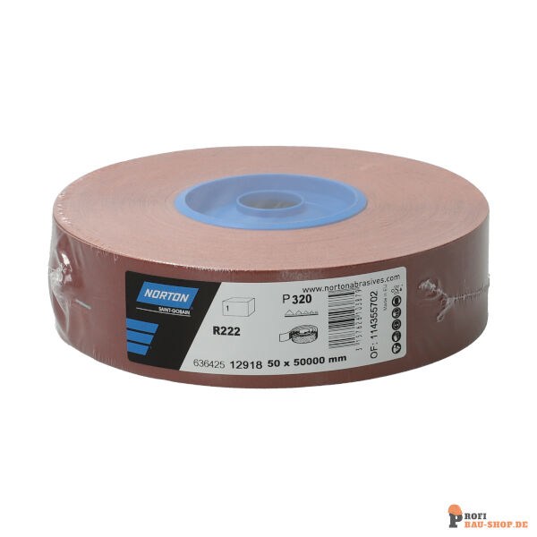 nortonschleifmittel/NORTON_schleifmittel_63642512918 Regular Rolls Norton R222 50.00x50m GRIT 320_138135